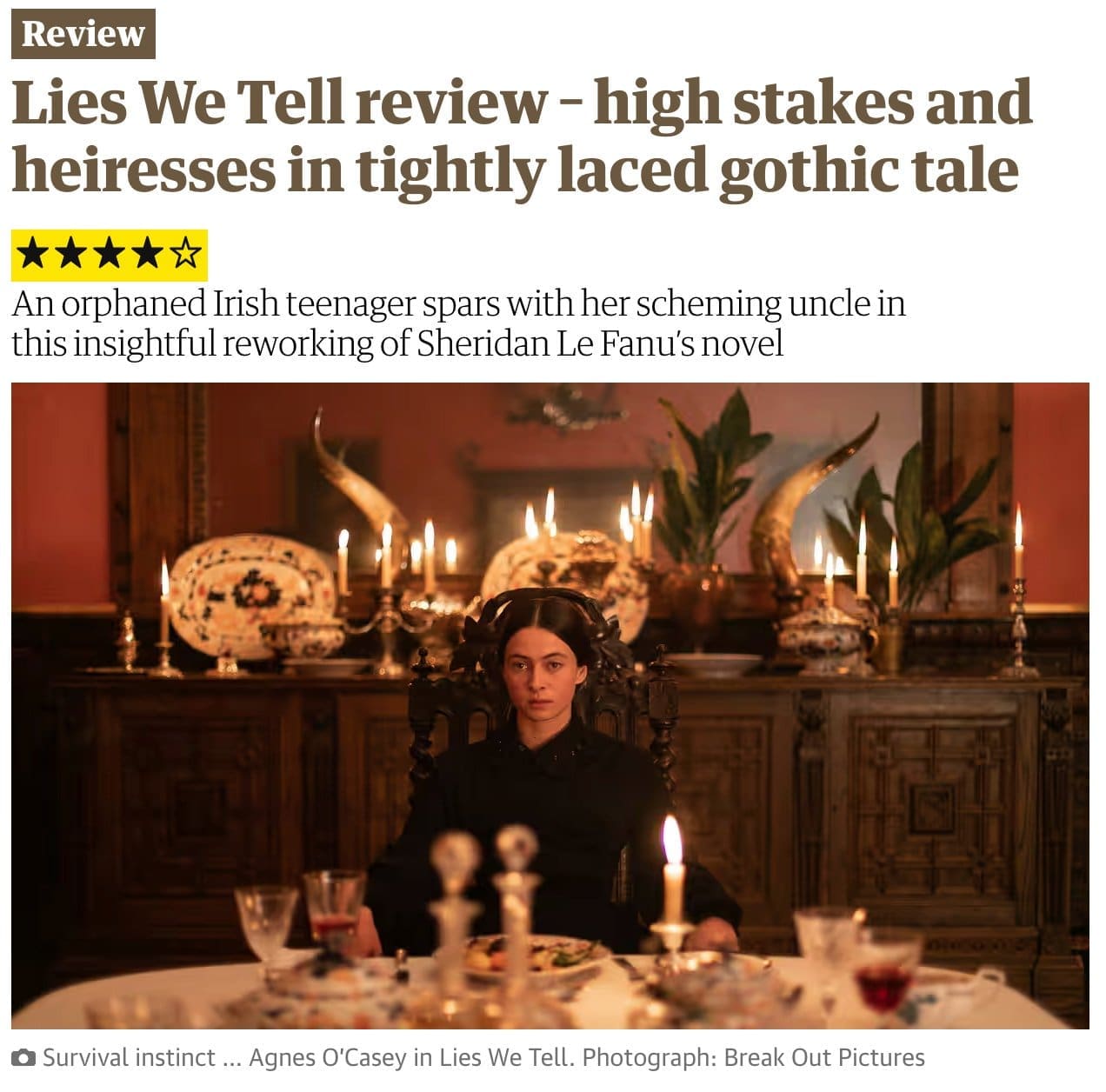 Lies We Tell Guardian Review