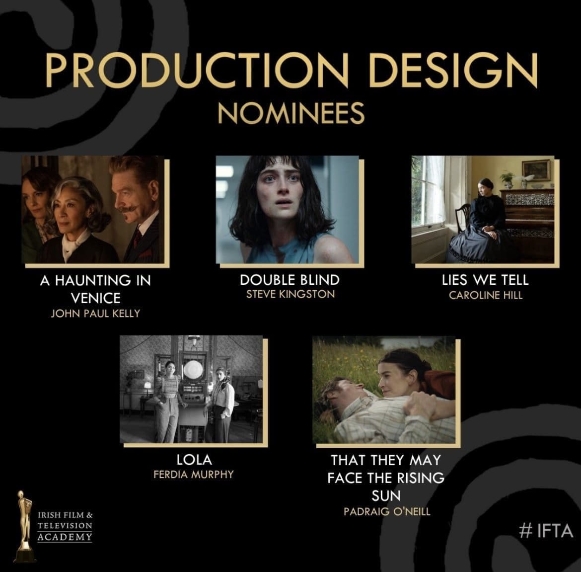 Lies We Tell IFTA Nominee 2024 - Production Design